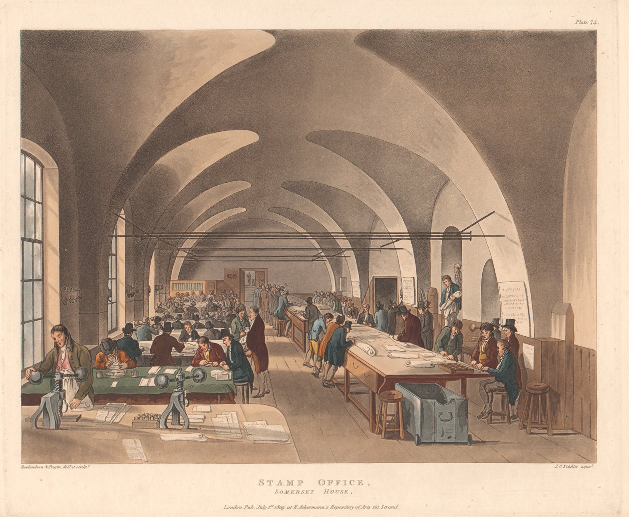 Frimerkekontoret, Somerset House av Joseph Constantine Stadler
