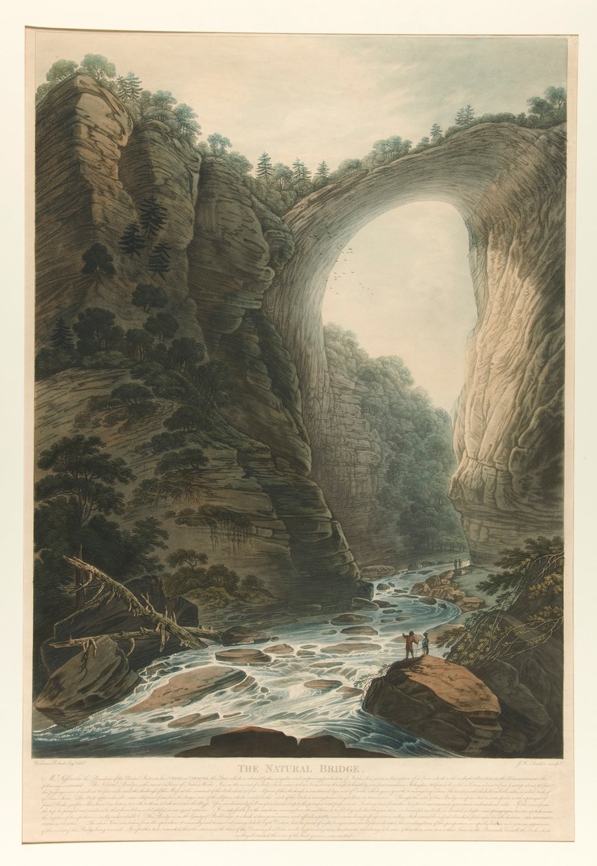 The Natural Bridge (Va.) av Joseph Constantine Stadler