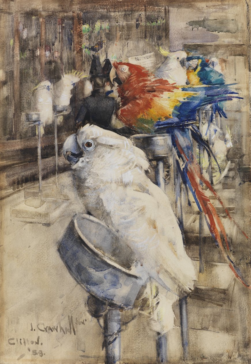 The Aviary, Clifton av Joseph Crawhall