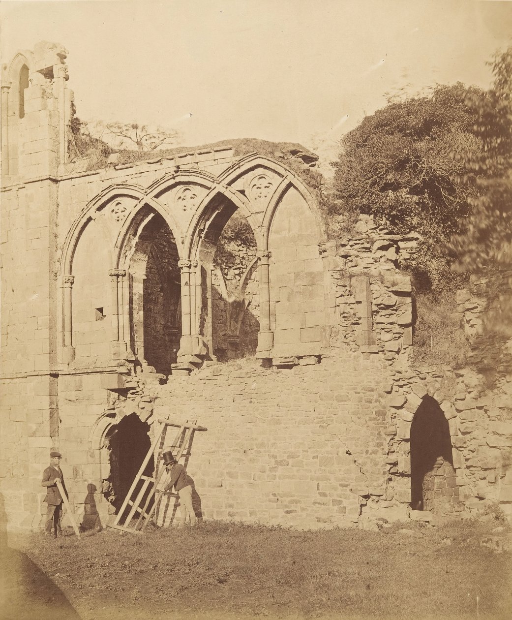 Easy Abbey. Refektoret, 1850-tallet. av Joseph Cundall