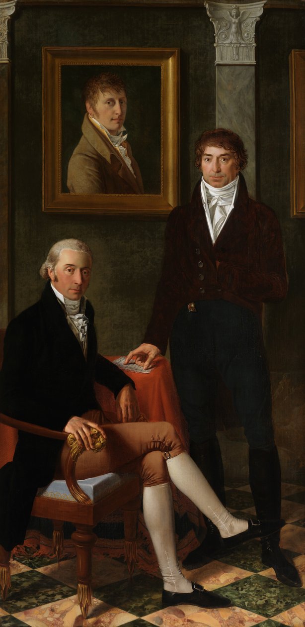 Vennskapsportrett av kunstnerne François Wynckelman, François van der Donckt og Joseph Odevaere (olje på lerret) av Joseph Denis Odevaere