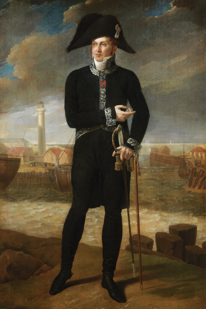 Portrett av Bernard-Francois, Marquis de Chauvelin (olje på lerret) av Joseph Denis Odevaere