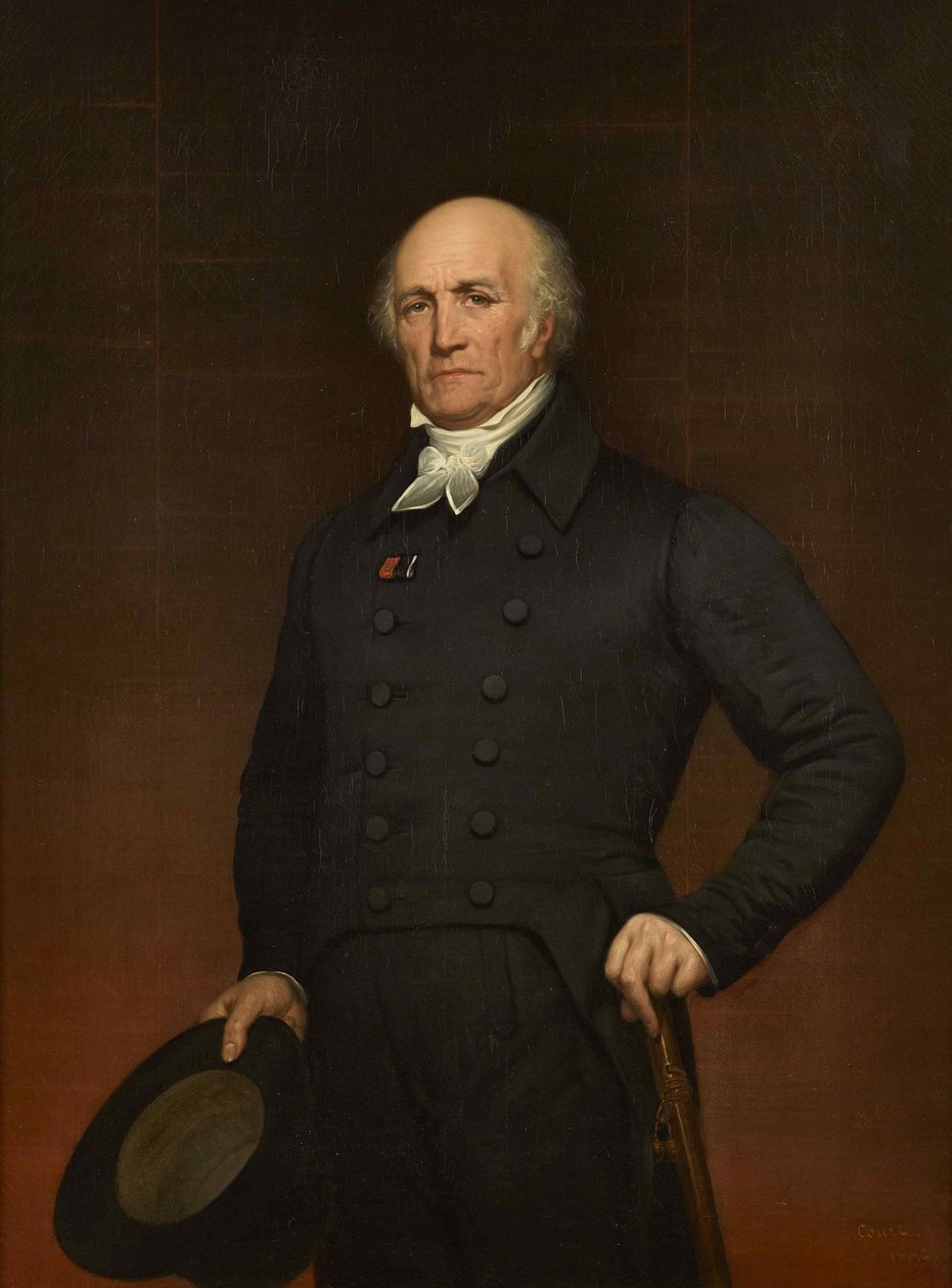Portrett av Pierre Francois Leonard Fontaine 1762-1853. av Joseph Desire Court