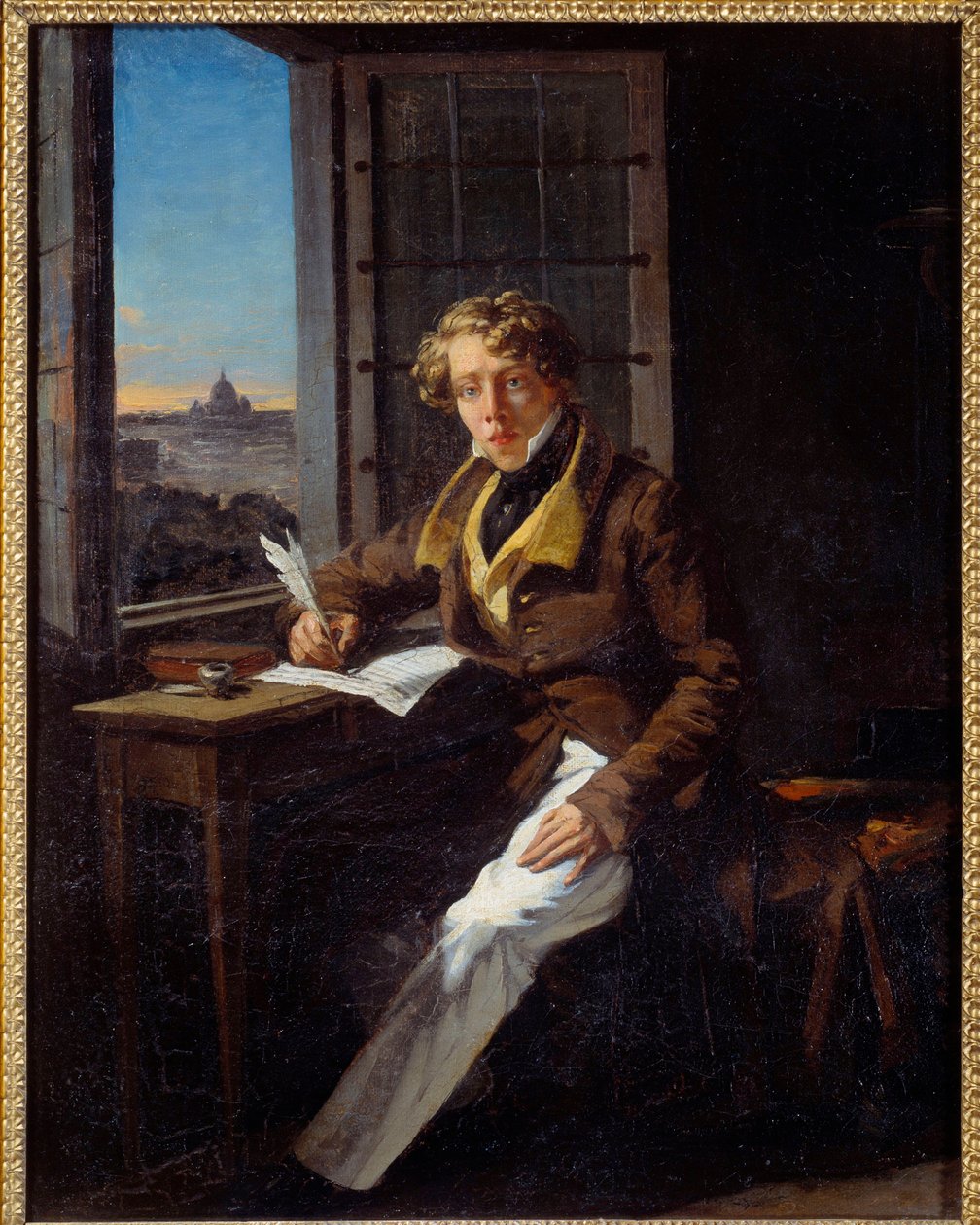 Portrett av komponisten Victor Rifus (1798-1838) Maleri av Joseph Court (1797-1865) 1822 Søn. 0,46x0,37 m Rouen, musee des Beaux Arts av Joseph Desire Court