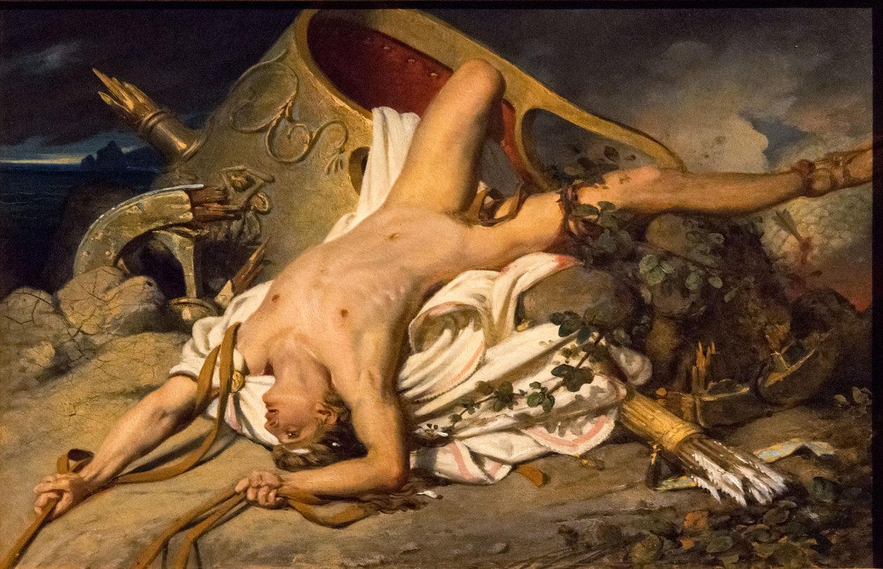 Hippolytus død, 1825. av Joseph Desire Court