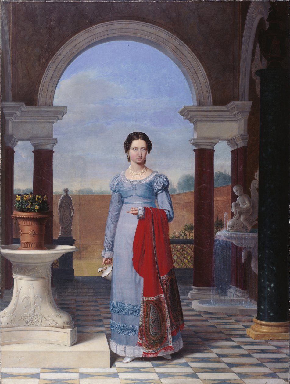 Portrett av fru Colette Versavel, kone til legen Isaac Joseph De Meyer av Joseph Ducq
