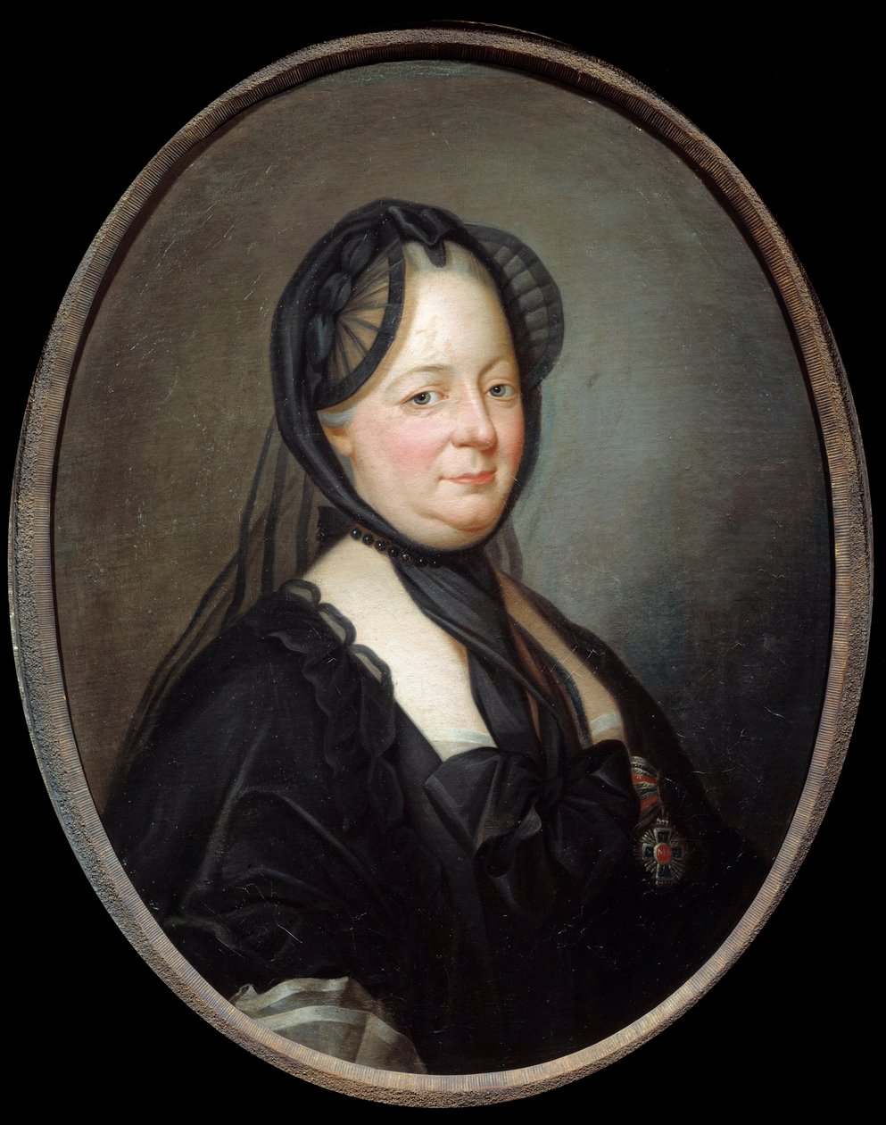 Portrett av Marie Therese av Østerrike (1717-1780), Imperatrice-dronning av Ungarn og Boheme-maleri av Joseph Ducreux (1735-1802) Søn fra 1700-tallet. 0,8x0,65 m - Portrett av Marie Therese av Østerrike (1717-1780), keiserinne dronning av Ungarn og Böhmen. av Joseph Ducreux