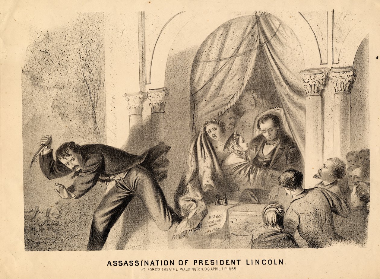 Attentatet på president Lincoln, 1865 av Joseph E. Baker