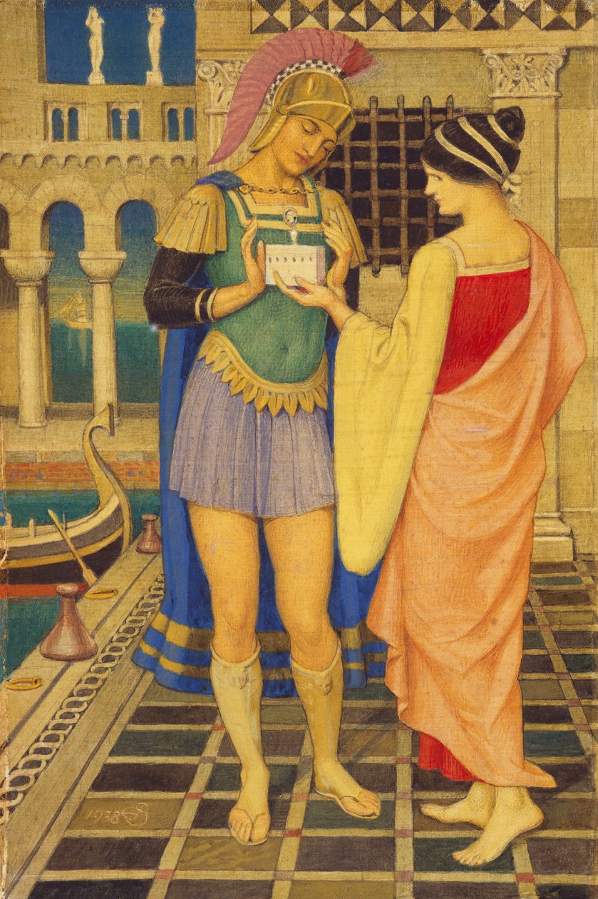 En romersk gladiator og hans frue av Joseph Edward Southall