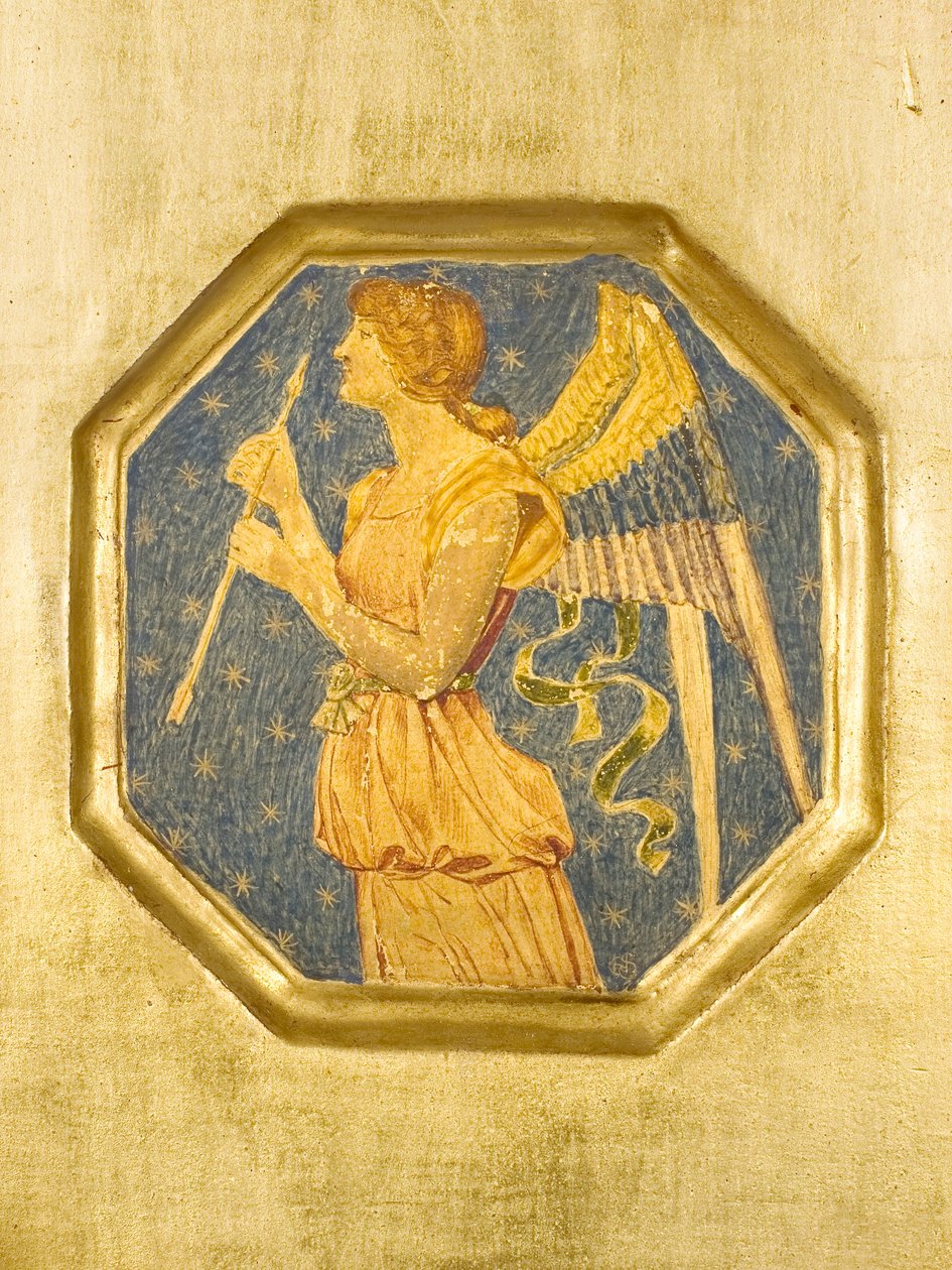 Engel med pil, detalj fra Crystofore av Joseph Edward Southall