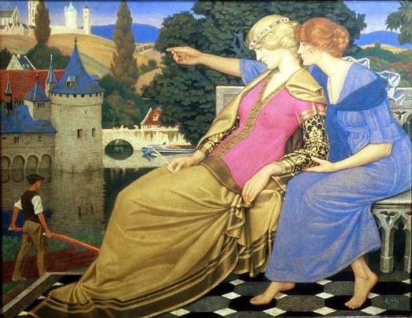 Belgia Støttet av Hope av Joseph Edward Southall