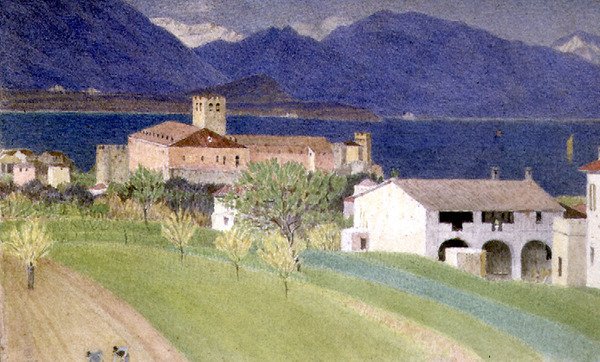 Middelhavslandskap av Joseph Edward Southall