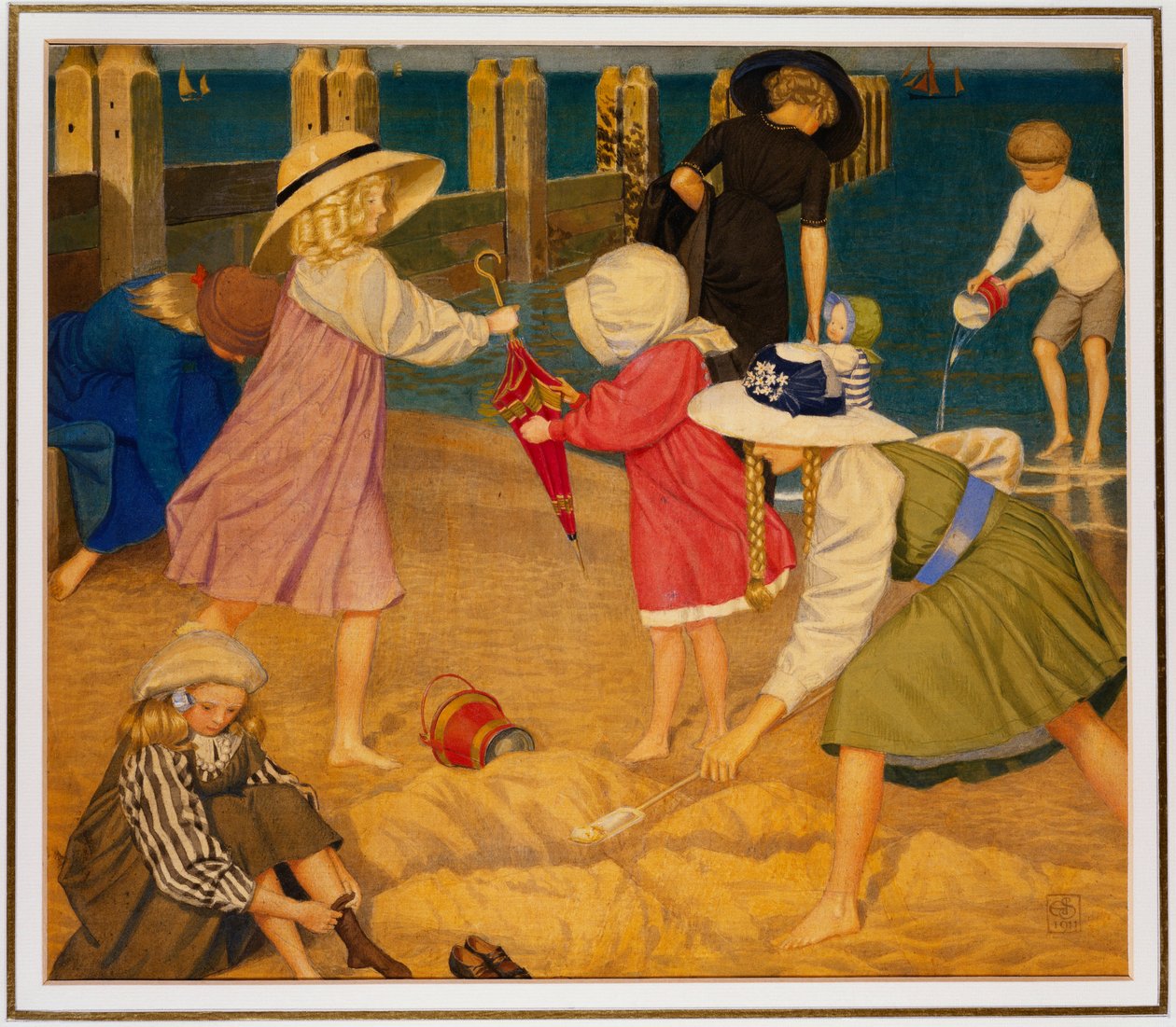 On the Beach, Southwold av Joseph Edward Southall