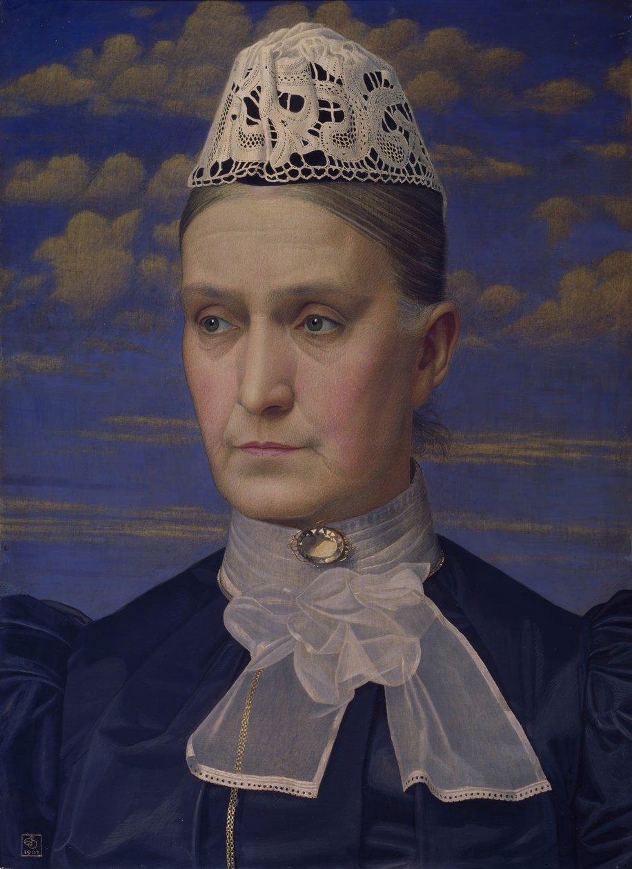 Portrett av kunstnerens mor, 1902. av Joseph Edward Southall