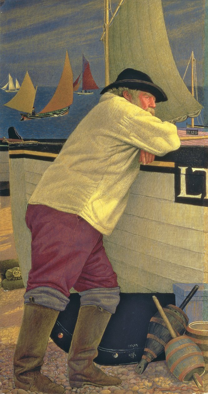 Den gamle fiskeren av Joseph Edward Southall