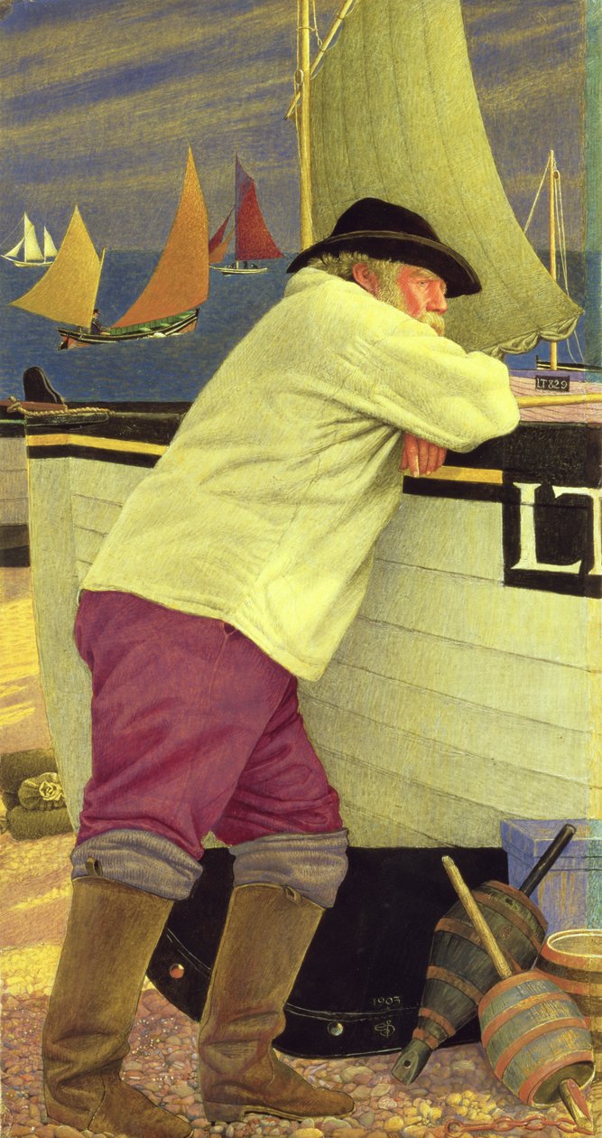 Den gamle fiskeren av Joseph Edward Southall