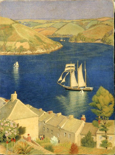 Den tremastede skonneren av Joseph Edward Southall