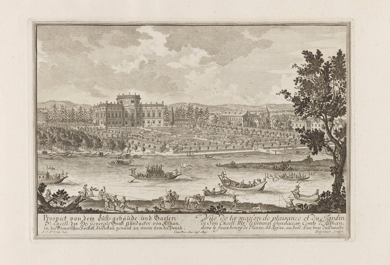 Palais Althan i Wien, 1719. av Joseph Emanuel Fischer von Erlach