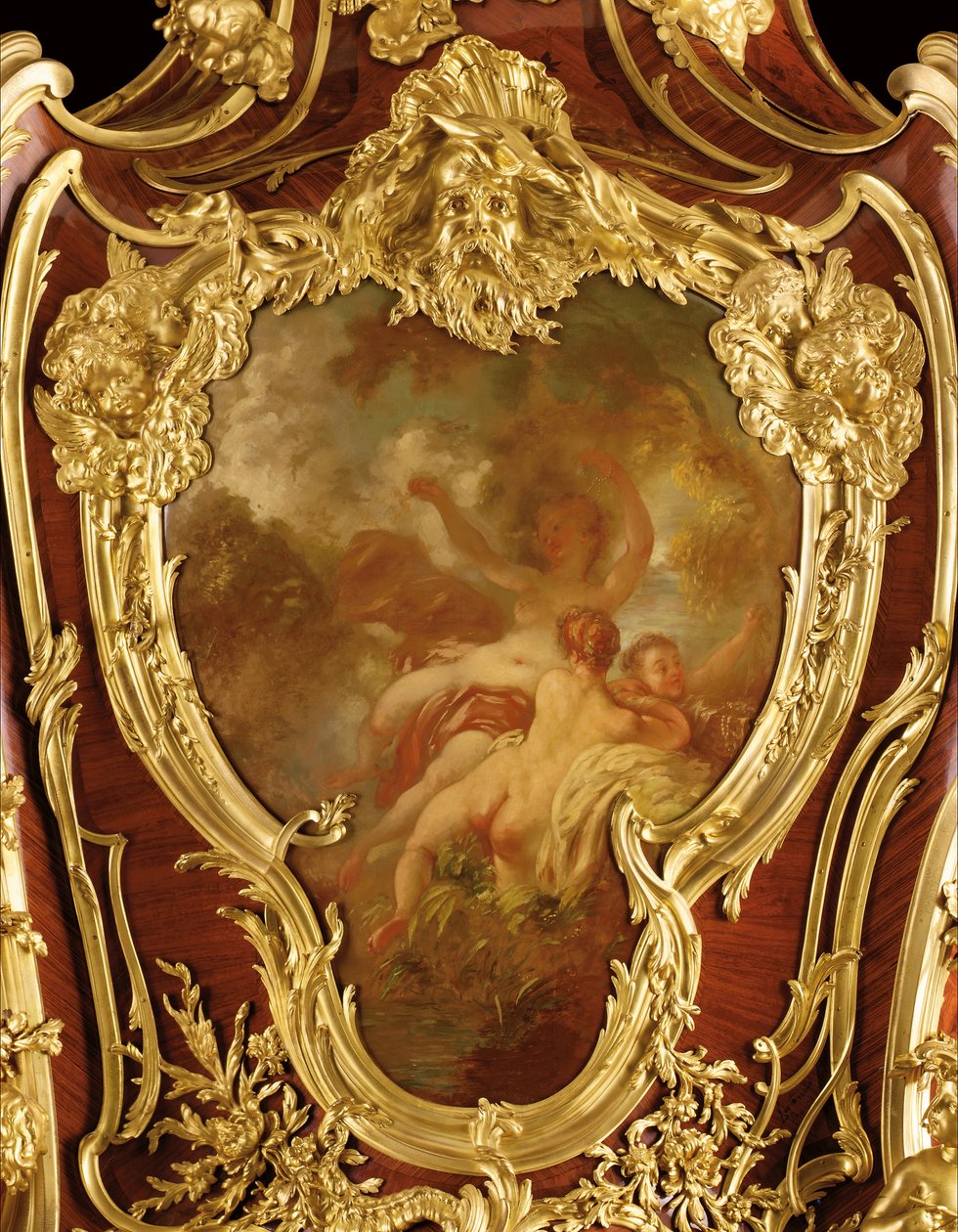 Detalj av en dekorert serre-bijoux av Joseph Emmanuel Zwiener