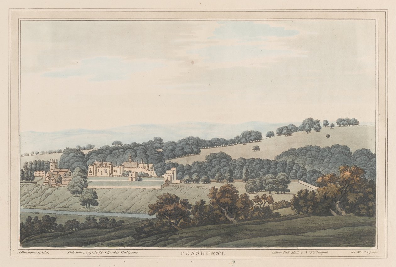 Penshurst av Joseph Farington