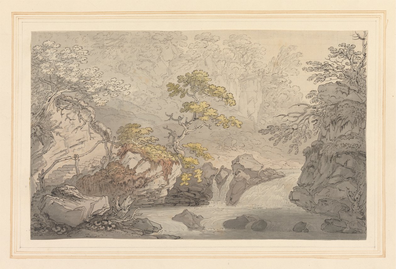 Utsikt over Nunery i Cumberland av Joseph Farington