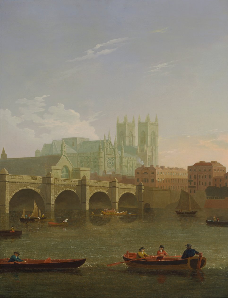 Westminster Abbey og Bridge av Joseph Farington