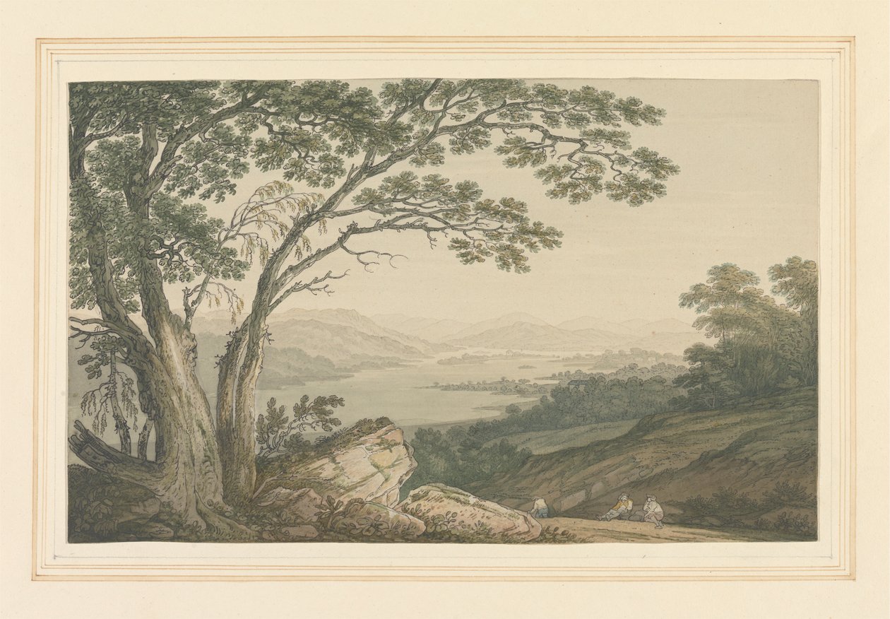 Windermere fra Gillshead av Joseph Farington