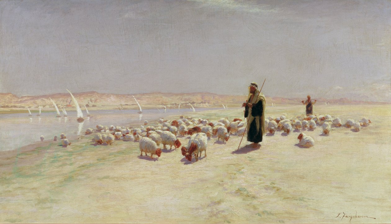 Han kjørte dem på sandveien..., 1891 av Joseph Farquharson