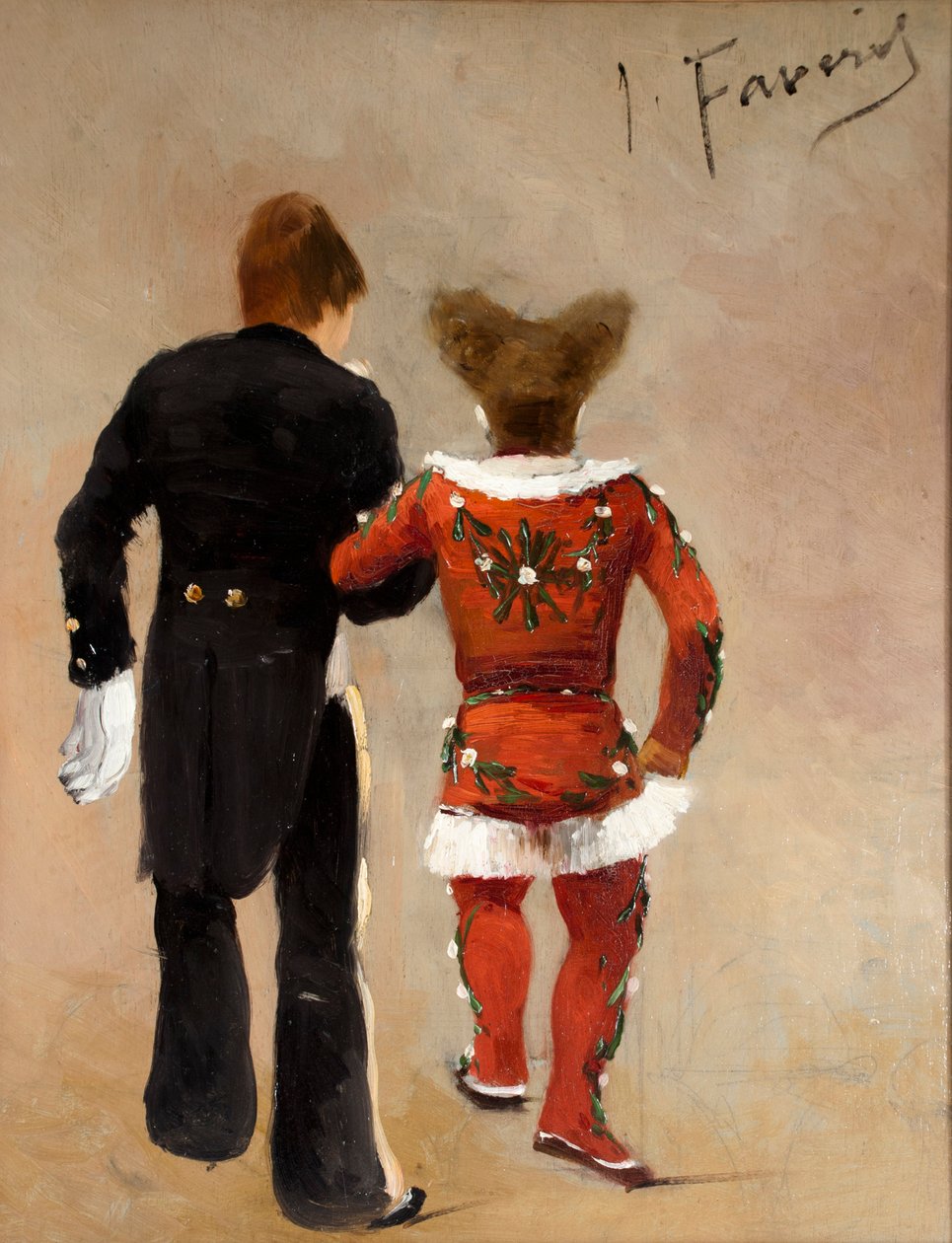 To klovner, ca 1885. av Joseph Faverot