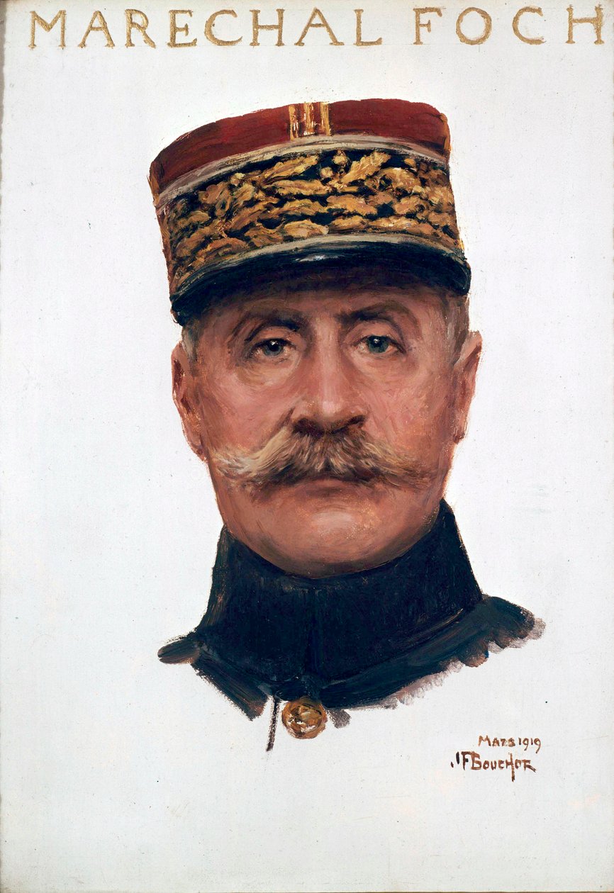Portrett av marskalk Ferdinand Foch av Joseph Felix Bouchor