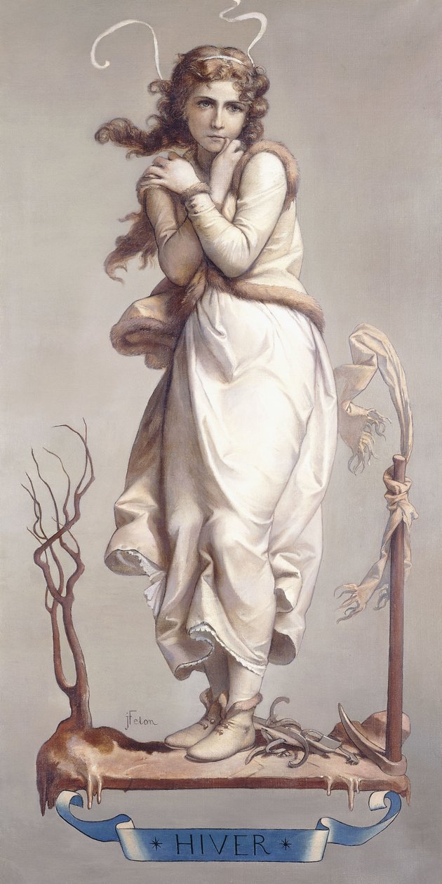 De fire årstider - vinter, 1873-74 av Joseph Felon
