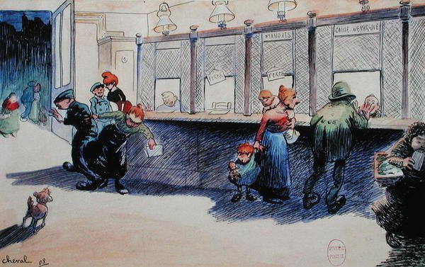 Postkontordisk av Joseph Ferdinand Cheval