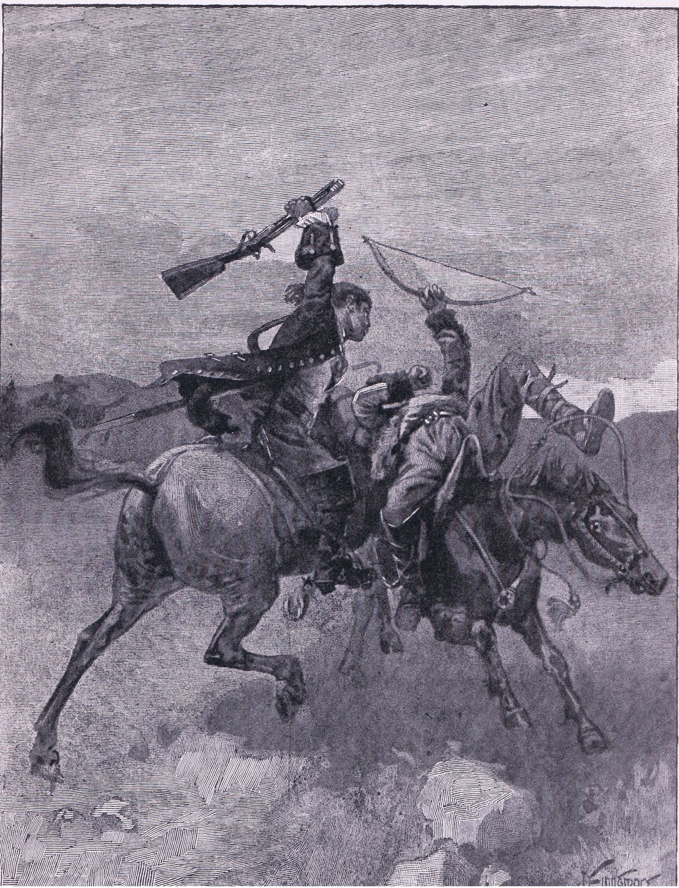 Slår en av dem av hesten hans (litho) av Joseph Finnemore