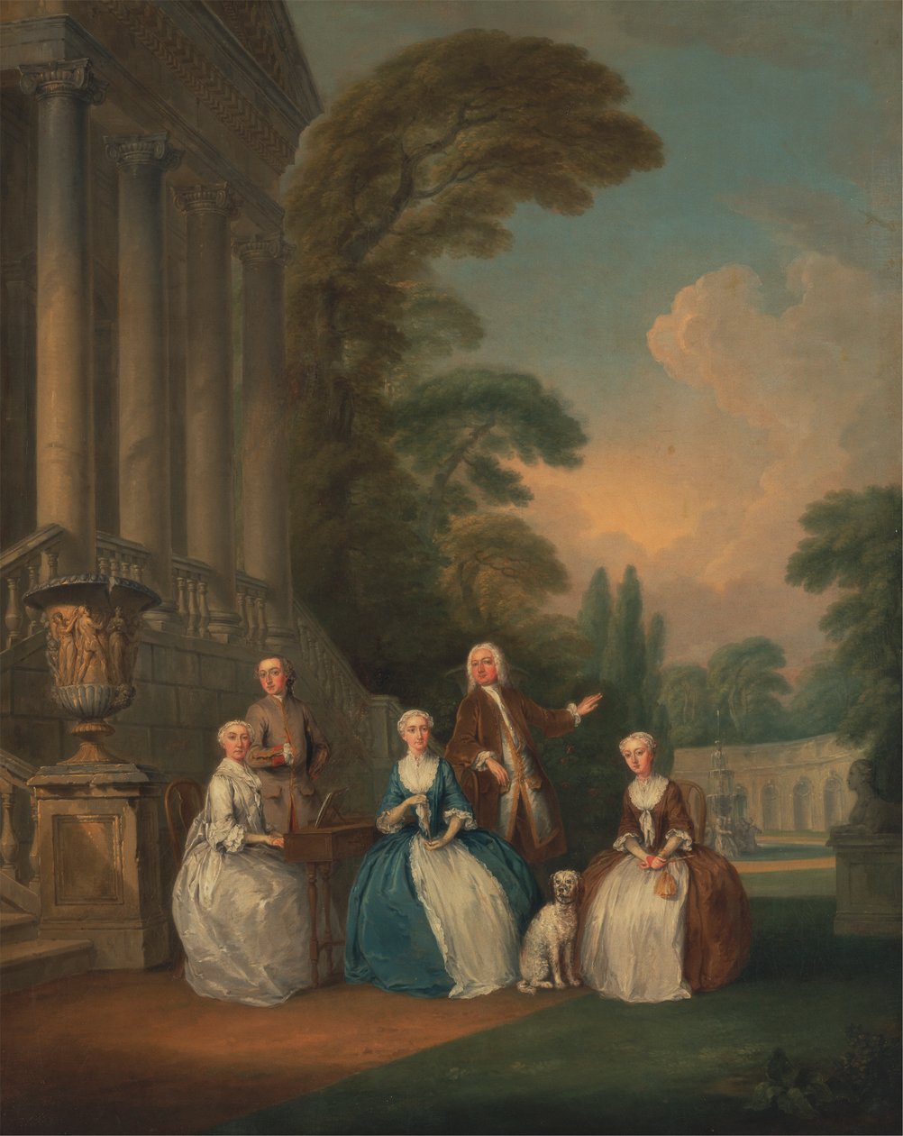 Portrett av en familie av Joseph Francis Nollekens