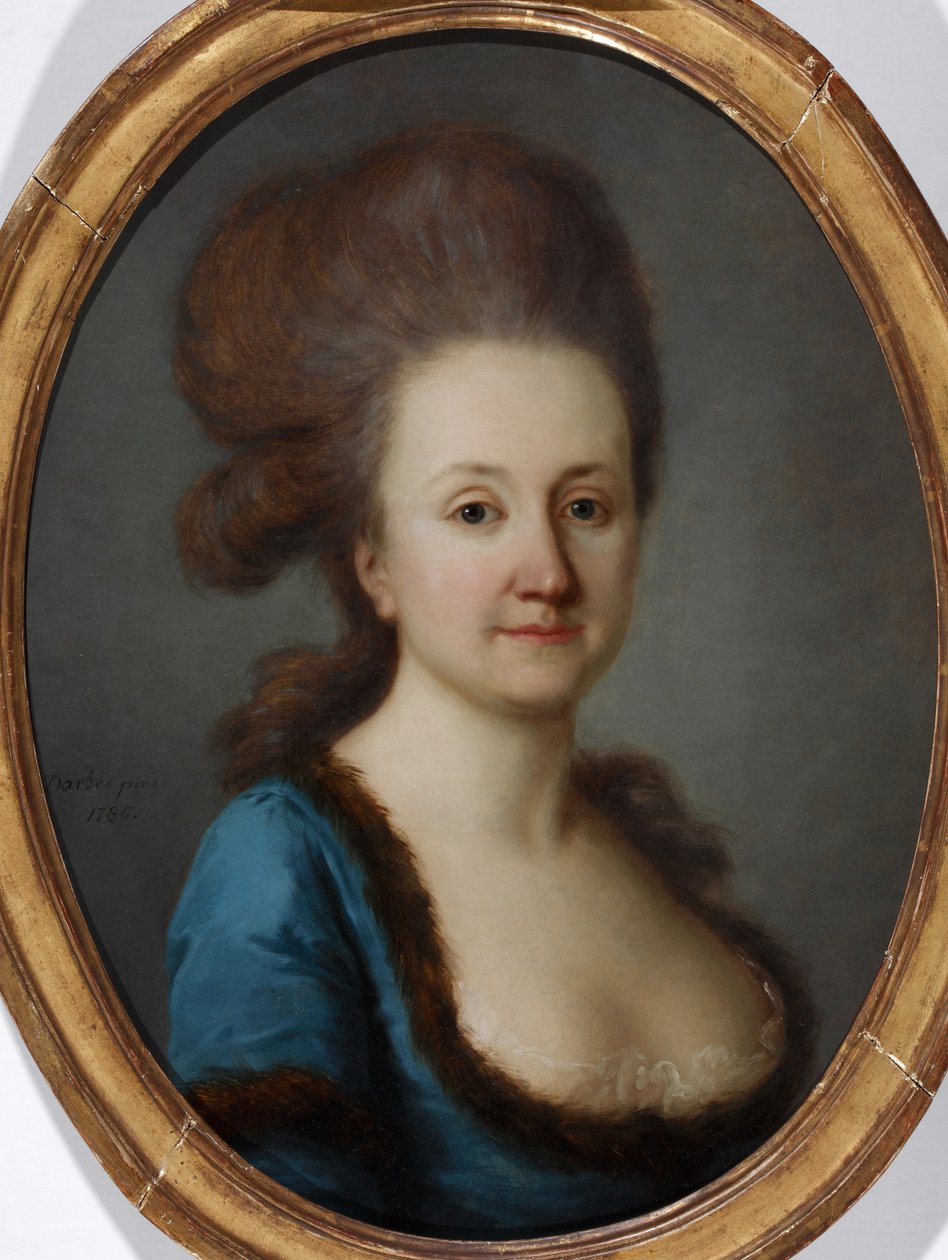 Portrett av Euphrosine Katharina von Bock, født von Stackelberg 1752-1821, 1780 av Joseph Friedrich August Darbes