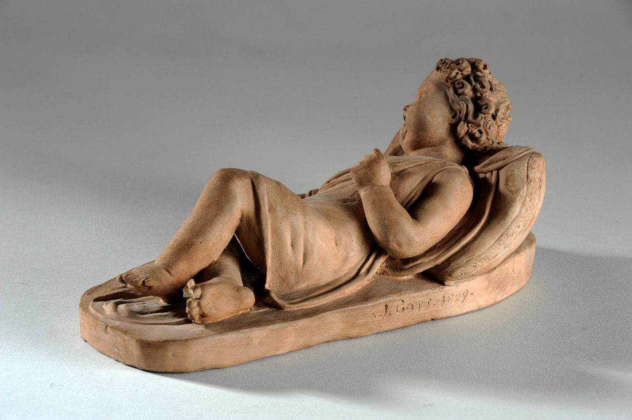 Maquette for Jane Gott som en babe in the Wood av Joseph Gott
