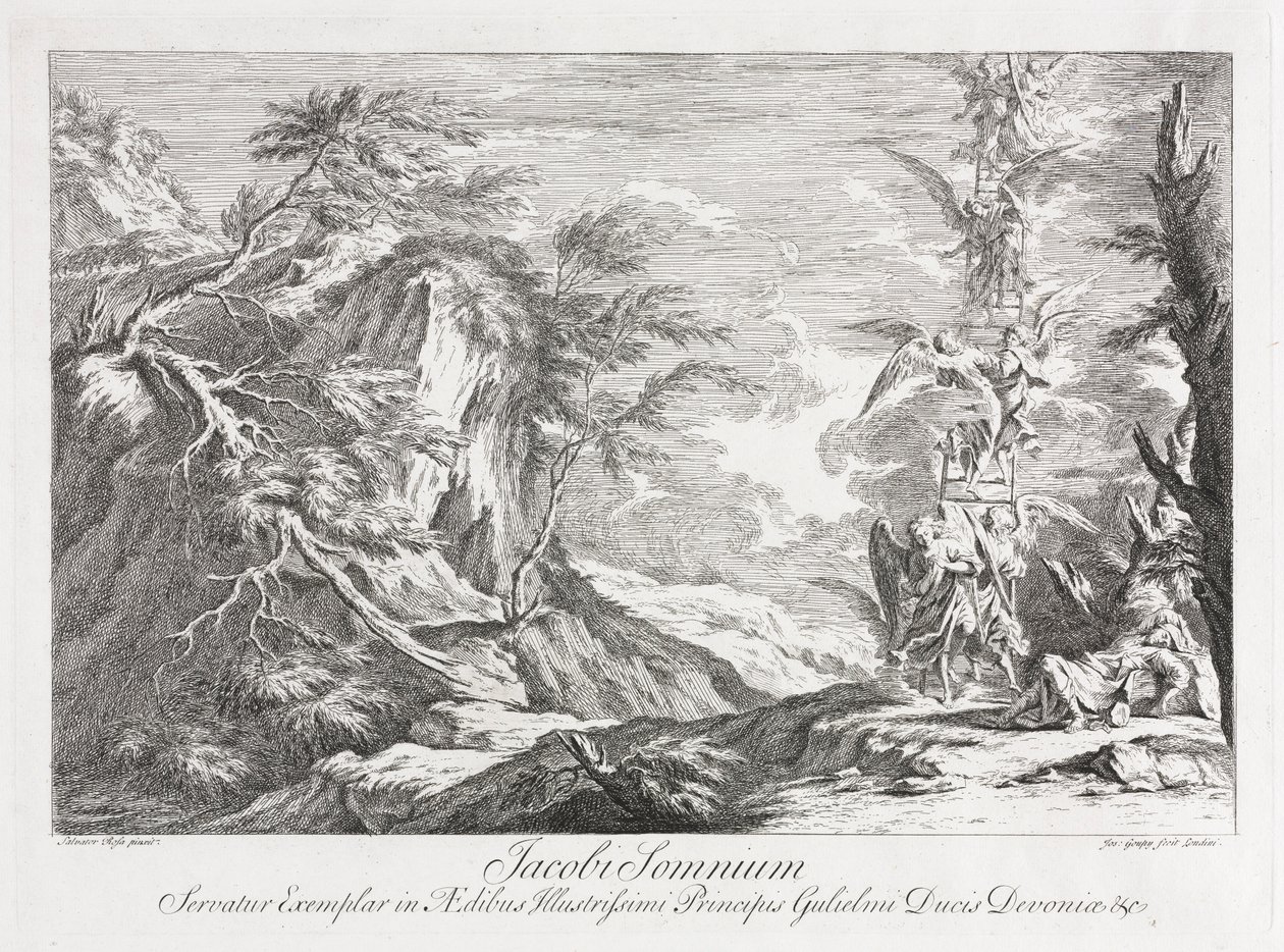 Jacobs drøm, ca. 1720. av Joseph Goupy