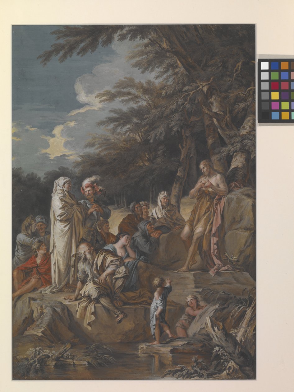 St. Johannes forkynner i villmarken av Joseph Goupy