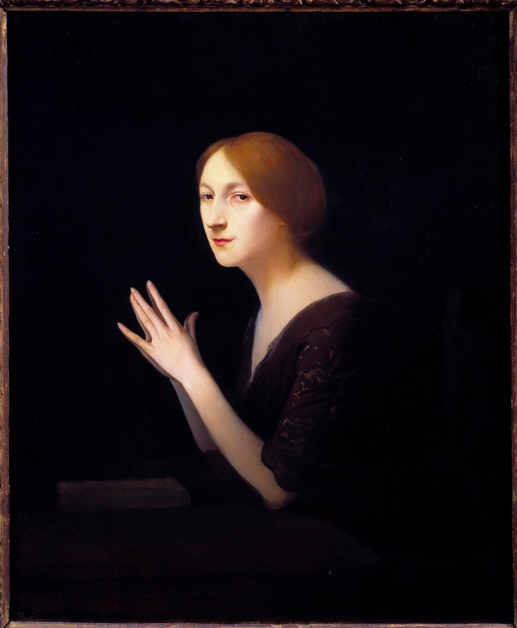 Portrett av Marguerite Moreno (1871-1948) skuespillerinne av det franske komediemaleriet av Joseph Granie (1861-1915) 1899 Søn. 0,56x0,46 m Paris, Musee d