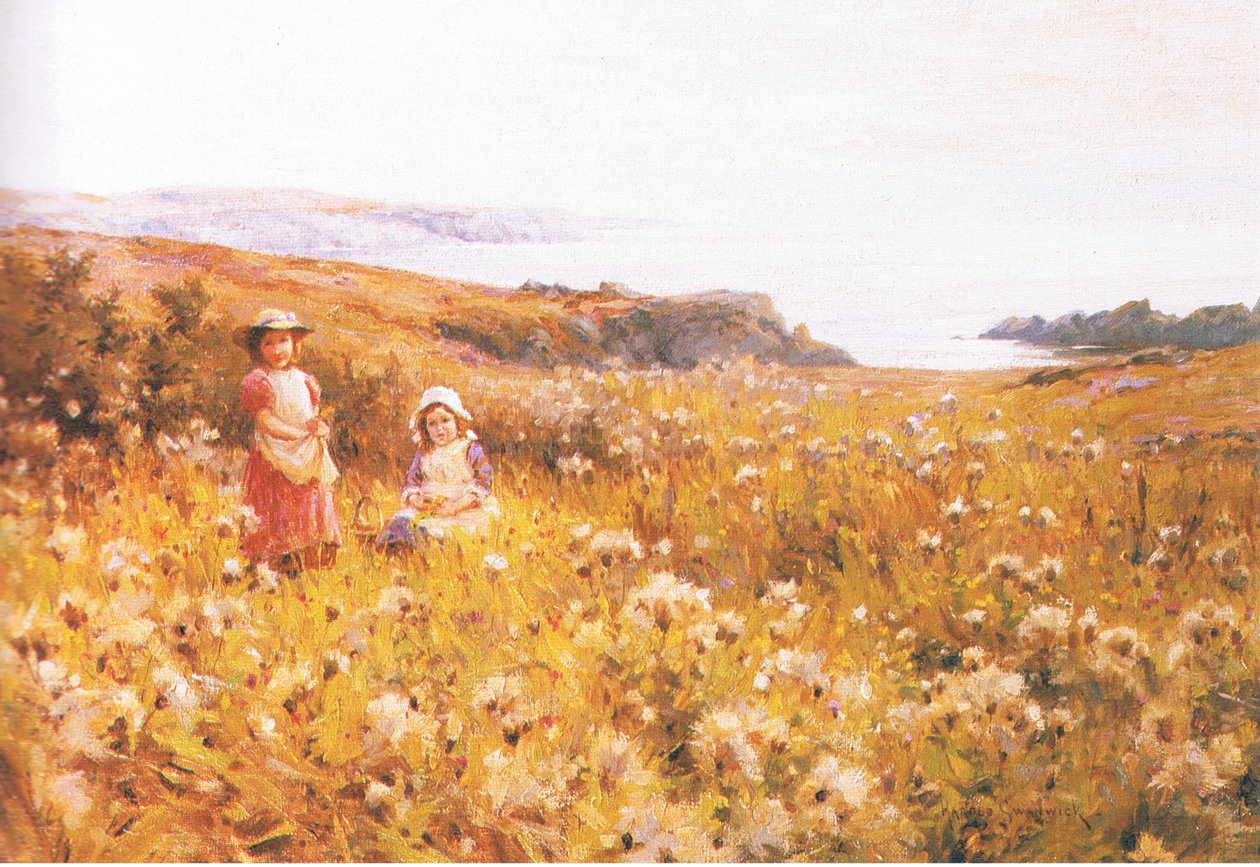 Plukke ranunkler, fra fra magasin eller bokkilde ukjent av Joseph Harold Swanwick