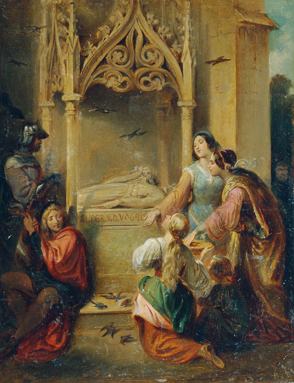 Ved graven til Walther von der Vogelweide av Joseph Hasslwander