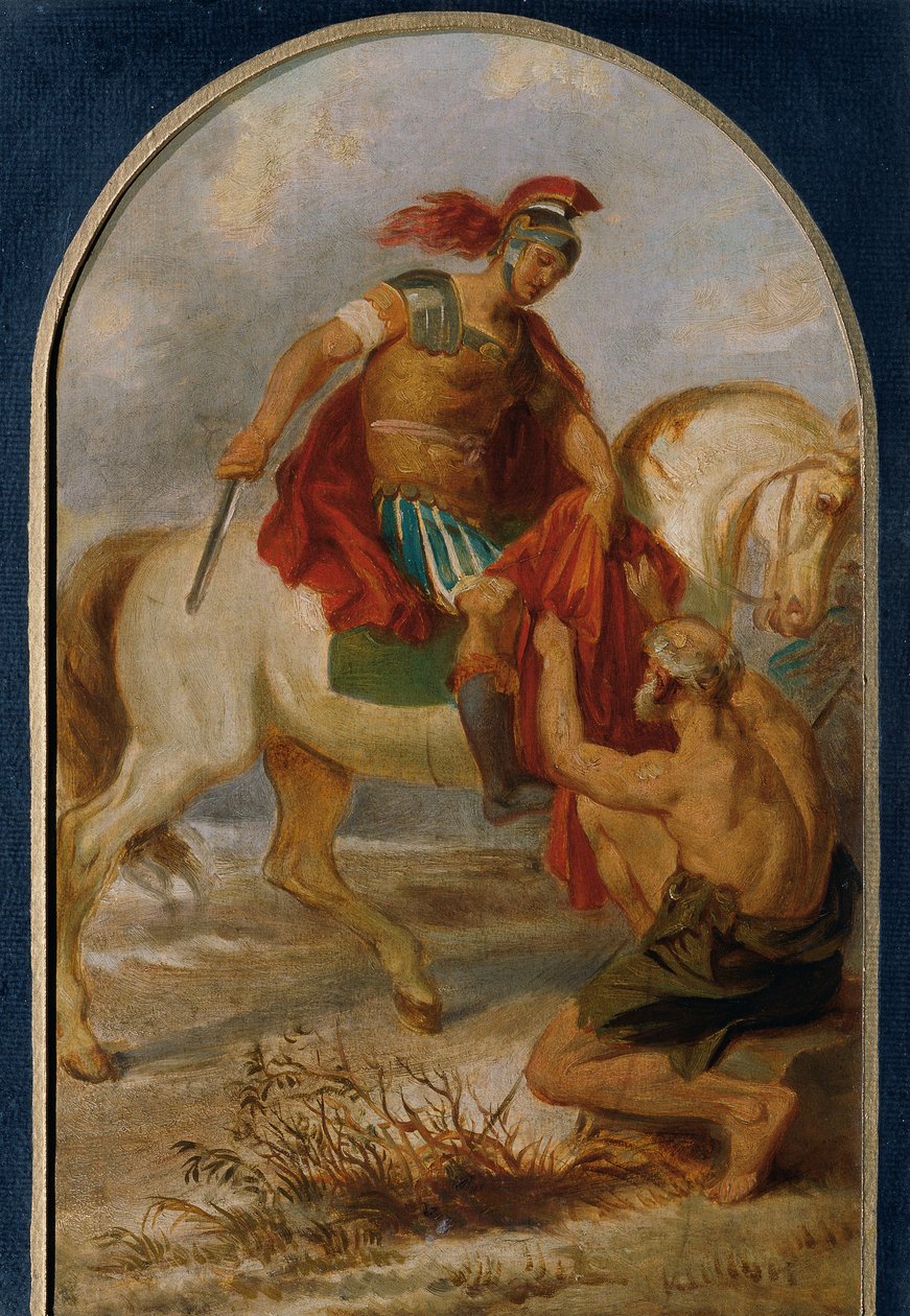 Saint Martin med tiggeren av Joseph Hasslwander