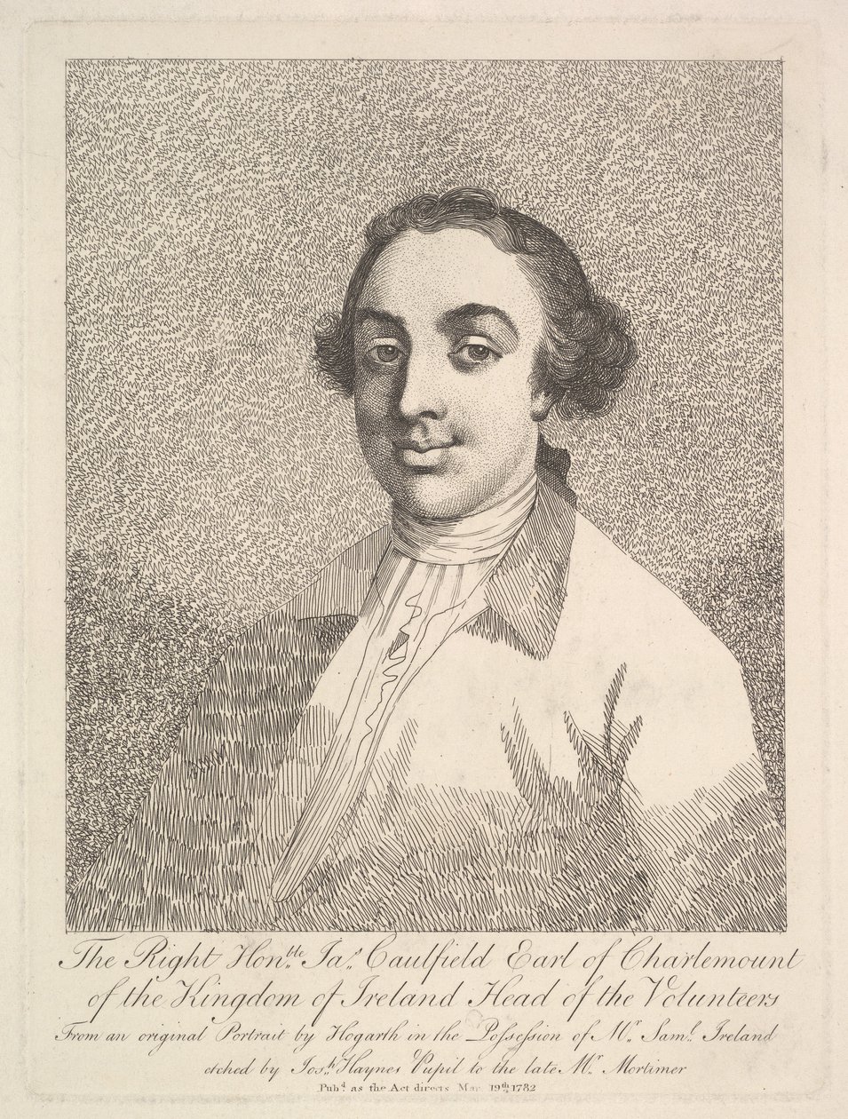 The Right Honorable James Caulfield, Earl of Charlemont of the Kingdom of Ireland..., 19. mars 1782. av Joseph Haynes