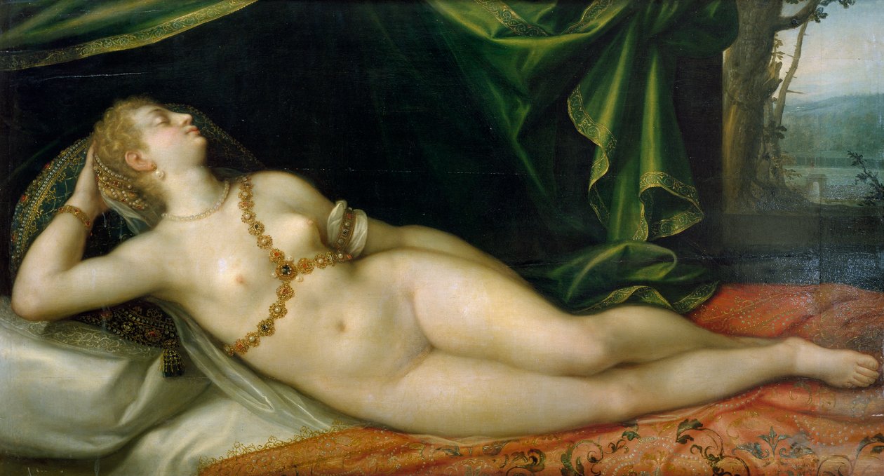 Venus sover, av Joseph Heintz den eldste (1564-1609). av Joseph Heintz