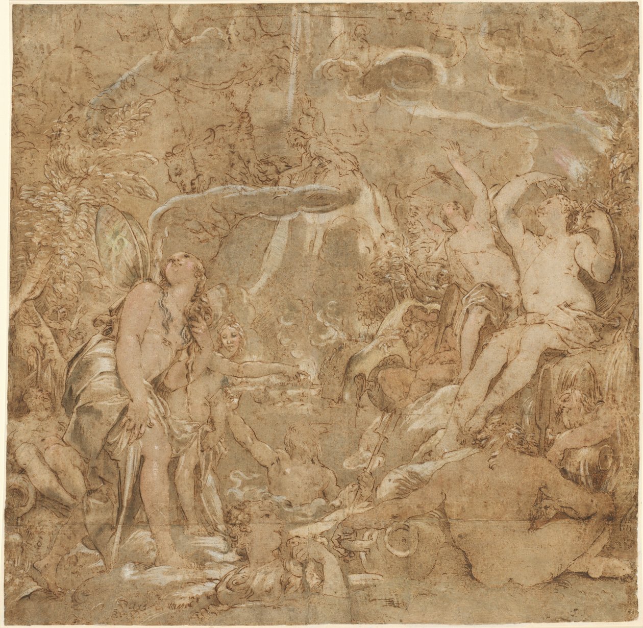 The Daughters of the Po med elveguder av Joseph Heintz the Elder