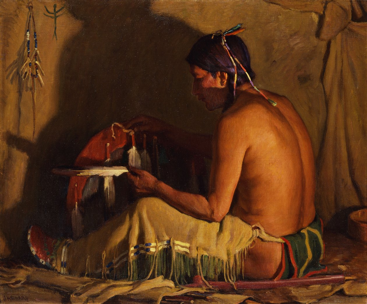 Bållys av Joseph Henry Sharp