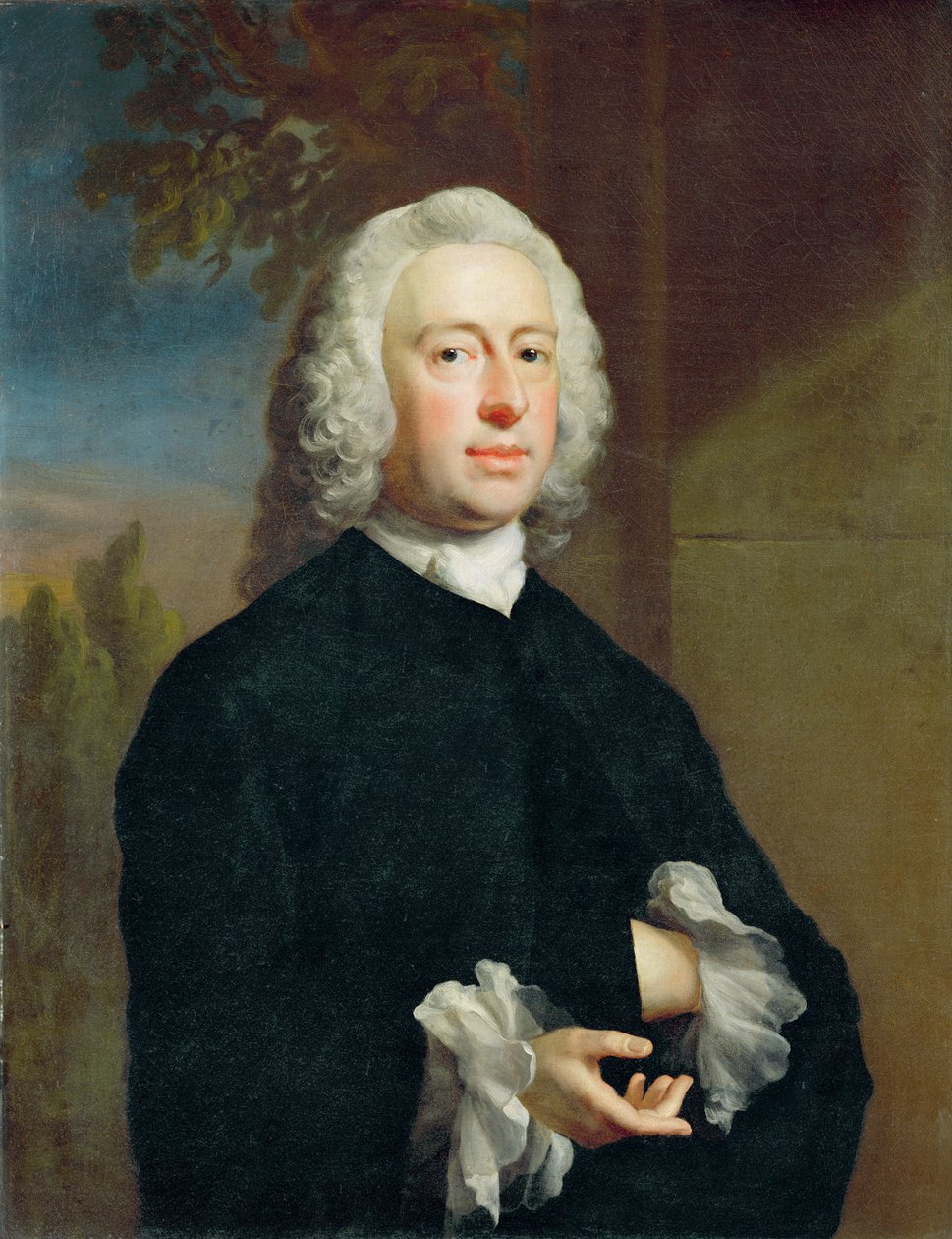 En ukjent mann i svart, 1735 av Joseph Highmore