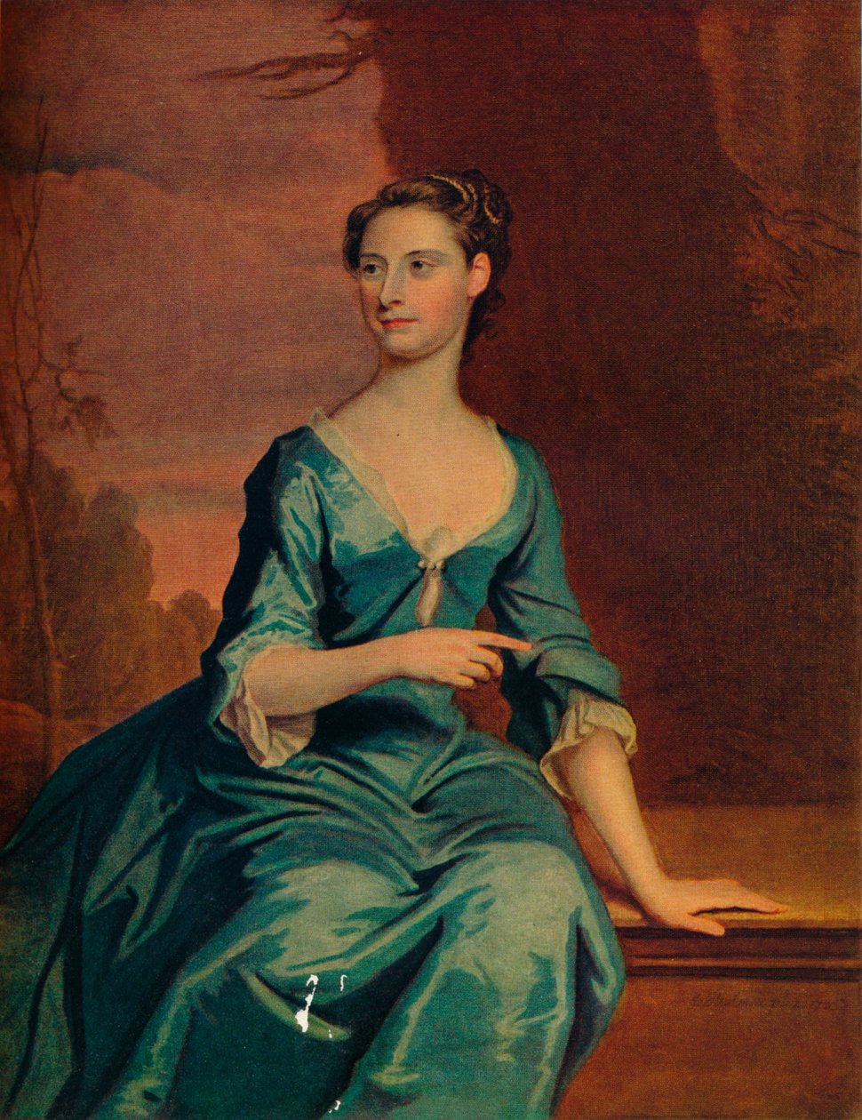 Mrs. Melancthon Strong Nee Sanders fra Sanderstead, 1700-tallet av Joseph Highmore