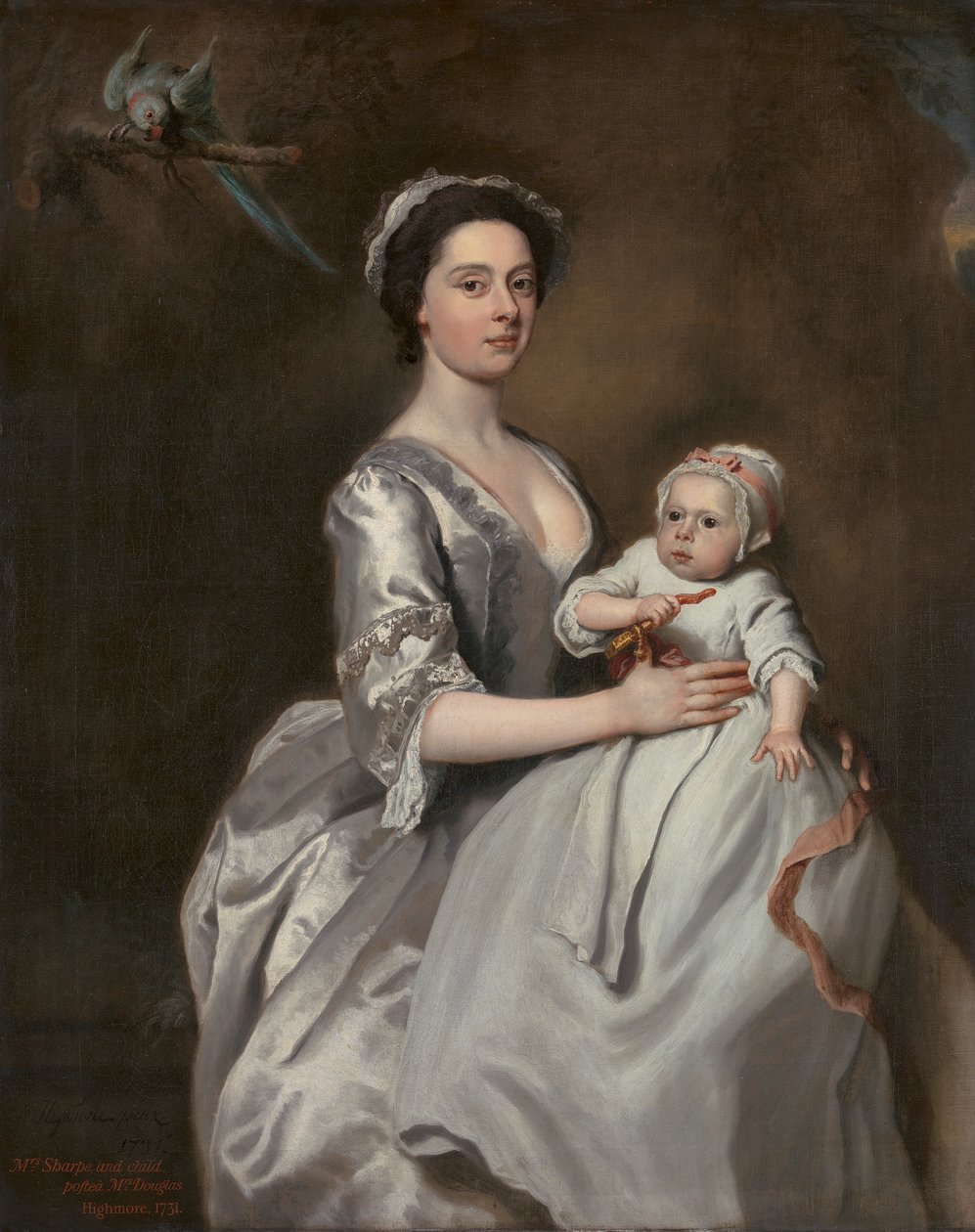 Mrs. Sharpe og hennes barn av Joseph Highmore