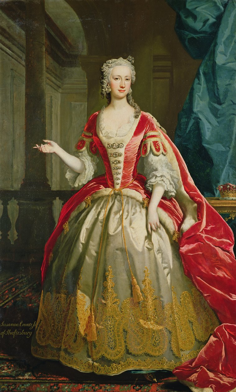 Susanna, 4. grevinne av Shaftesbury, 1744 av Joseph Highmore